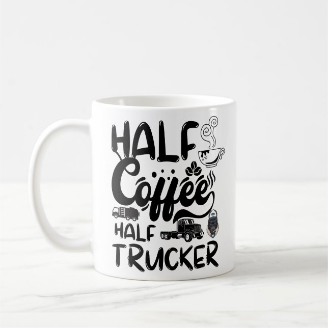 Halvkaffefrukt, halvdrivrutin, fet kaffefårdsvagn kaffemugg (Vänster)