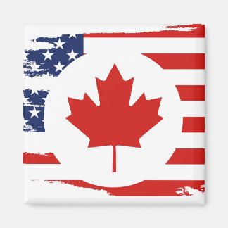 Halvkanadensiska amerikaner: Kanada USA Maple Löv Magnet