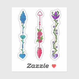 Halvkolonpilar Klistermärken