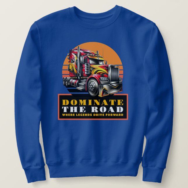 Halvlastbilsförarens sweatshirt (Design framsida)