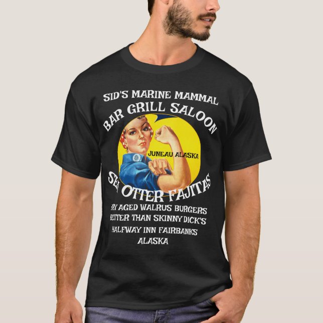 HALVLEDENS VÄRDSHUS I FAIRBANKS ALASKA T SHIRT (Framsida)