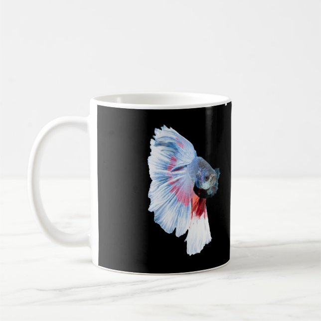 Halvmåne Betta Fisk Kaffemugg (Vänster)