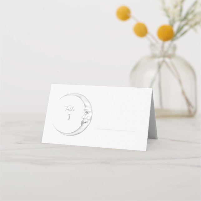 Halvmåne Bordskort Placeringskort (Framsida)