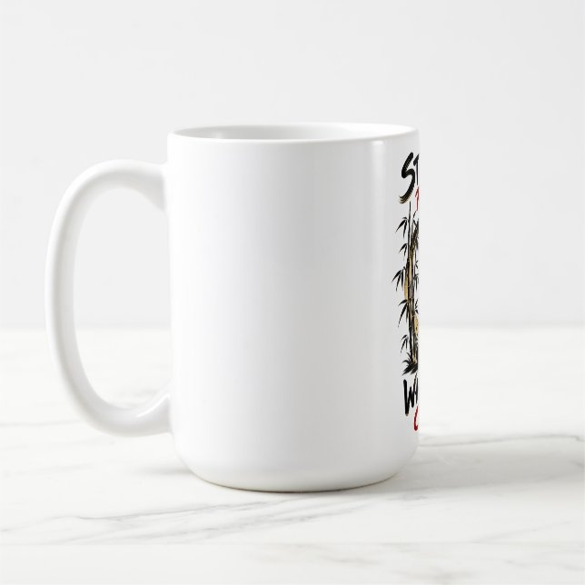 Halvmåne Buddha Meditation Zen Kaffemug Kaffemugg (Vänster)