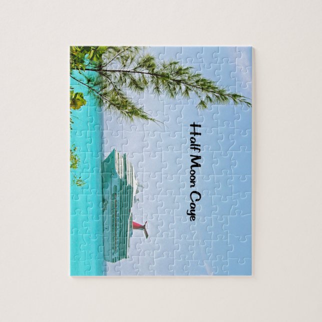 Halvmåne Caye Bahamas Pussel (Vertikal)