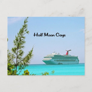 Halvmåne Caye Bahamas Vykort