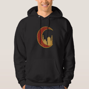 Halvmåne Islam Symbol Cool Islamisk Muslimsk Tecke Hoodie