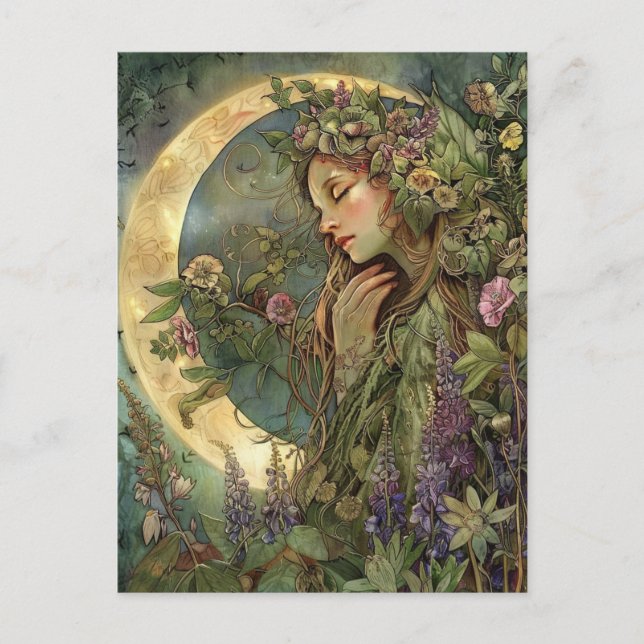 Halvmåne Ostara vykort (Framsida)