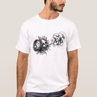 halvmåne, sol och vind t-shirt