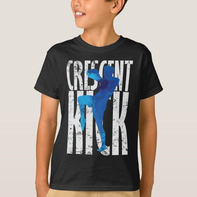 Halvmåne Spark Kickboxning T Shirt (Framsida)