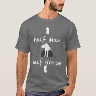 Halvmanlig halv horse Funny pojke T Shirt