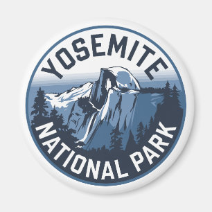 Halvmåns Yosemite Round Emblem Magnet