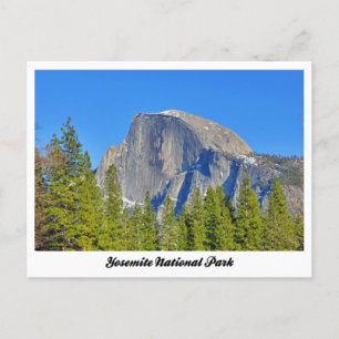 Halvmåns Yosemite-vykort Vykort
