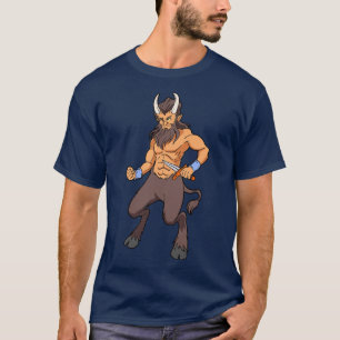 Halvmanshälften av geten Satyr T Shirt