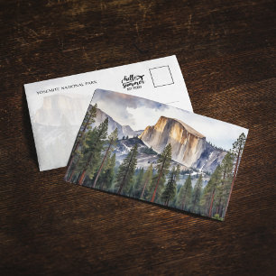 Halvmånsvisitkort för Yosemite nationalpark Inbjudningar