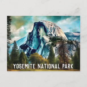 Halvmånsvisitkort för Yosemite nationalpark Vykort