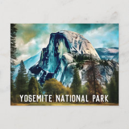 Halvmånsvisitkort för Yosemite nationalpark Vykort
