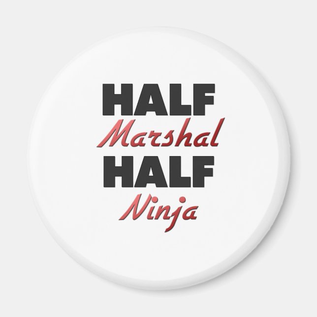 Halvmarskalk halv Ninja Magnet (Framsidan)