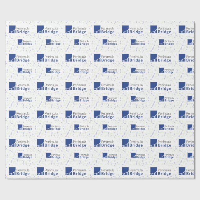 Halvöbro: Stort logotyp-inpackningspapper Presentpapper (Platt)