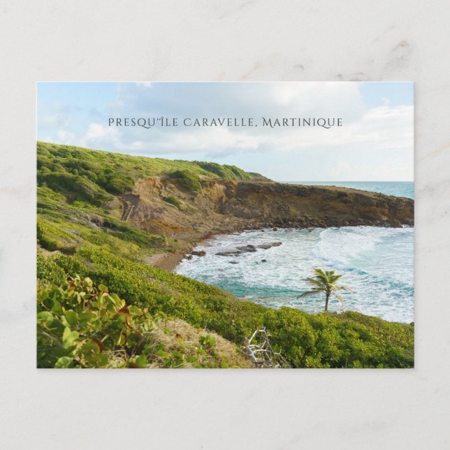 Halvön Caravelle Martinique resa Vykort (Framsida)