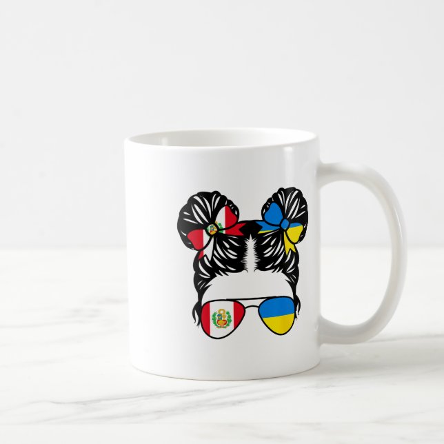 Halvperuansk Halvukrainsk Tjej Peru Barn Kulturarv Kaffemugg (Höger)