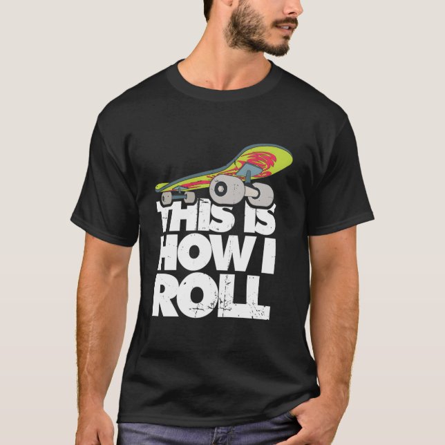 Halvpipelinextrem sport skateboard tricks skateboa t shirt (Framsida)