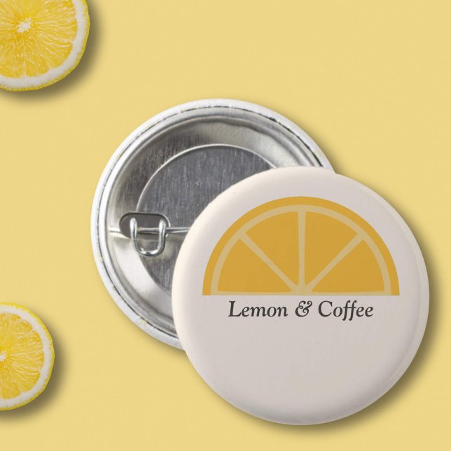Halvsegment av citron knapp (Lemon Half-Slice Button)