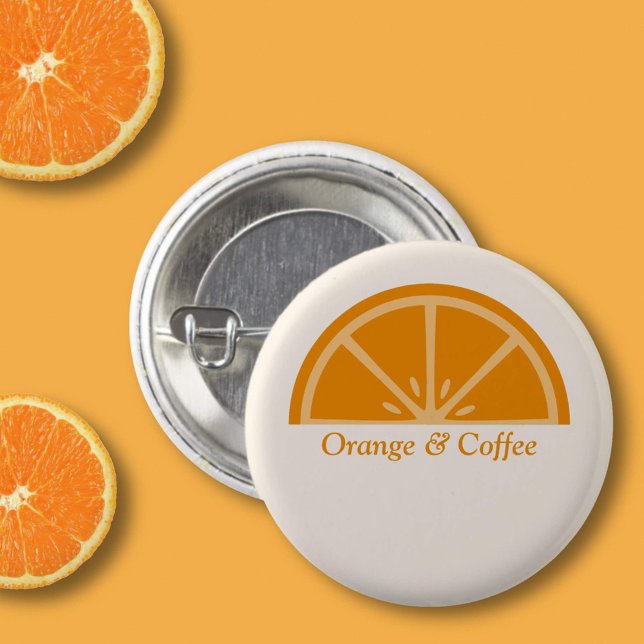 Halvsegment i orangen knapp (Orange Half-Slice Button)