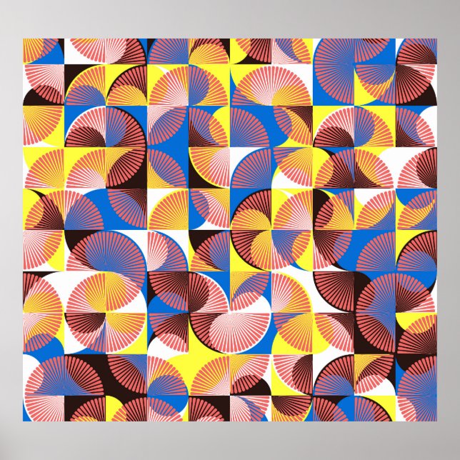 Halvsekelskretsar, rand, vintage poster (Framsidan)