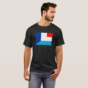 Halvsymbol för frankrike luxembourg flagga land t-shirt