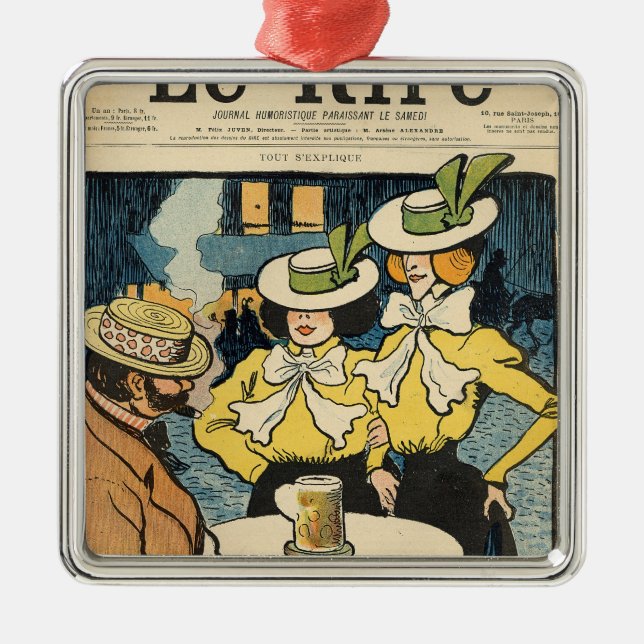 Halvsysterar Julgransprydnad Metall (Framsidan)