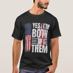Halvt amerikansk halvt brittiskt usa flagga Storbr T Shirt