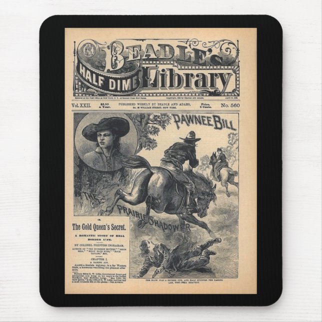 Halvt Dimebibliotek Vol XXII för Beadles ingen 560 Musmatta (Framsidan)