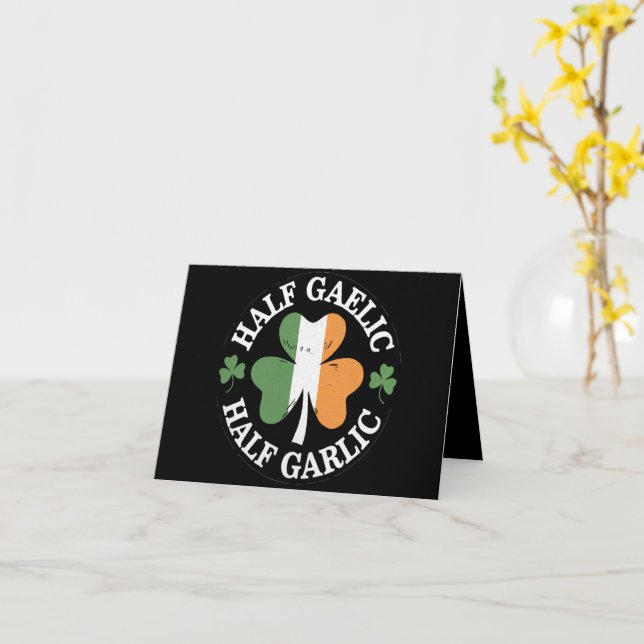 Halvt Gaeliska Halvt Vitlök Irländska Italienska S Kort (Gul blomma)