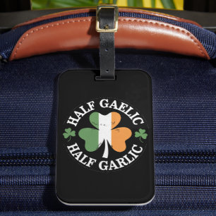 Halvt Gaeliskt Halvt Garlic Irländska Italienska S Bagagebricka