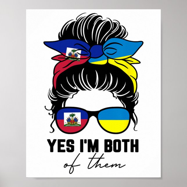 Halvt haitisk halvt ukrainsk flicka Haiti Ukraina  Poster (Framsidan)