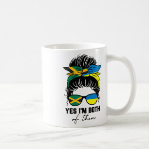 Halvt jamaicansk halvt ukrainsk tjej Jamaica Ukrai Kaffemugg