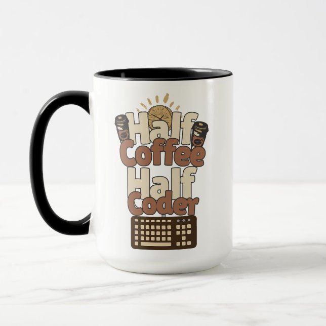 Halvt kaffe, Halv kodare Mugg (Vänster)