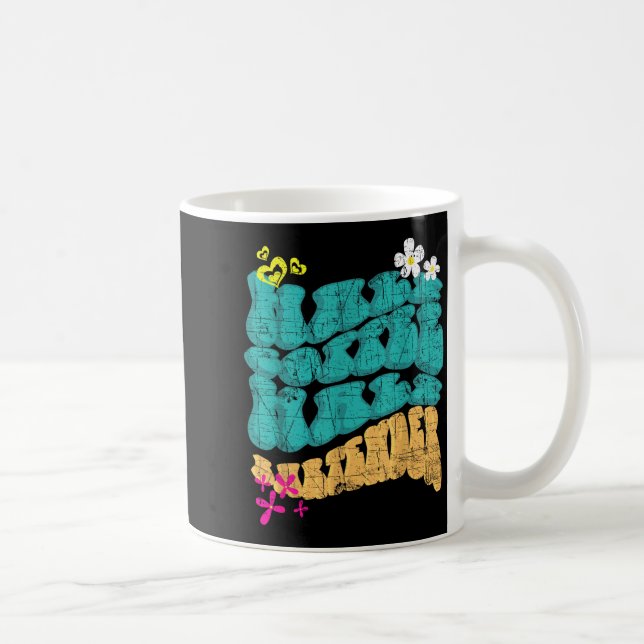 Halvt kaffe halvt bartender kaffeälskare förtvivla kaffemugg (Höger)