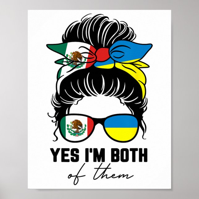 Halvt mexikansk halvt ukrainsk flicka Mexiko Ukrai Poster (Framsidan)