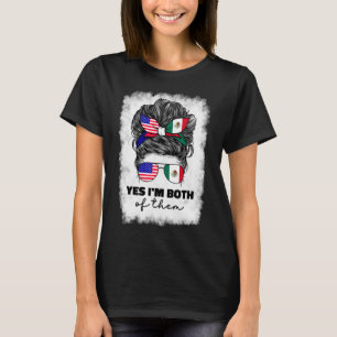 Halvt mexikansk och amerikansk Mexiko Amerika Usa  T Shirt
