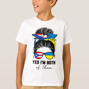 Halvt puertoricanska halvt ukrainska tjej Puerto R T Shirt