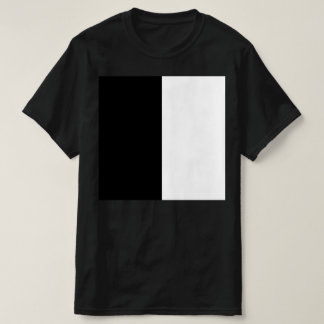 halvt vitt halvt svart, halvt svart halvt vitt t shirt