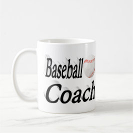 Halvtext för baseball Coach Kaffe Mugg