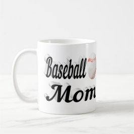 Halvtext för Baseball Mamma Kaffe Mugg