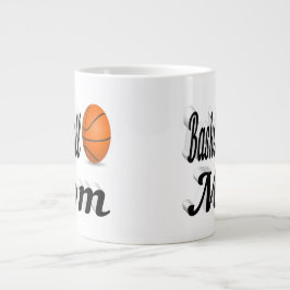 Halvtext för Basketball Mamma Giant Coffee Mugg Jumbo Mugg
