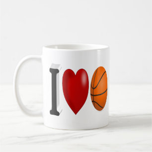 Halvtext för basketboll Fläkt Kaffe Mugg