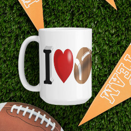 Halvtext för fotboll Fläkt Giant Coffee Mugg Jumbo Mugg