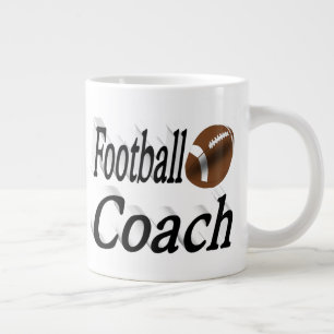 Halvtext för fotboll jumbo mugg