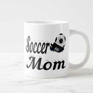 Halvtext för fotboll Mamma Giant Coffee Mugg Jumbo Mugg